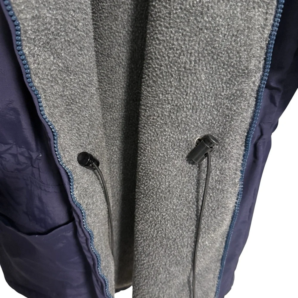 J.Crew Vintage parka jacket from late 1980s or early 1990s. Medium Navy Blue